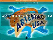Tablet Screenshot of americanbrineshrimp.com